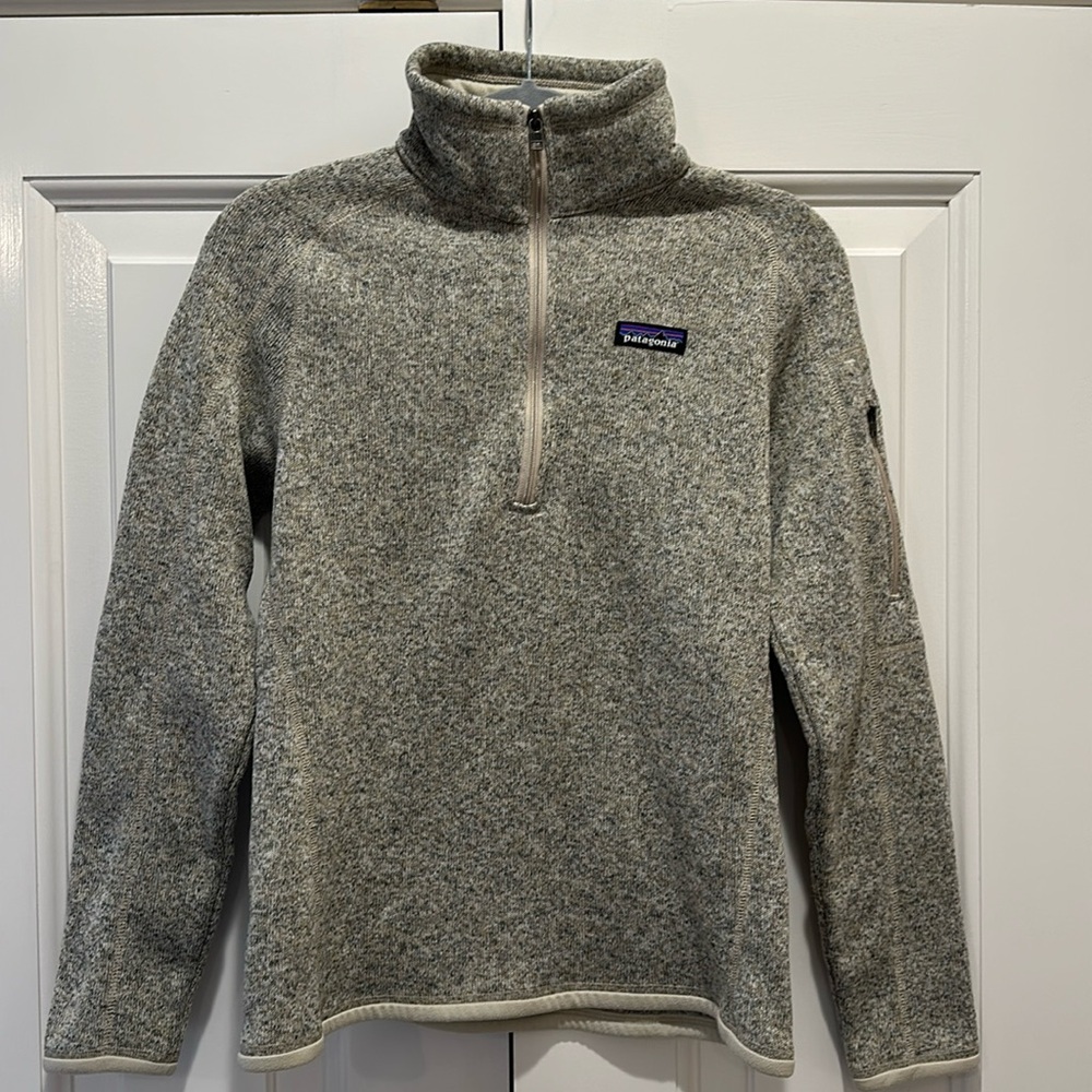 Patagonia 1/4 Zip Better Sweater Fleece Sweatshirt S Pelican